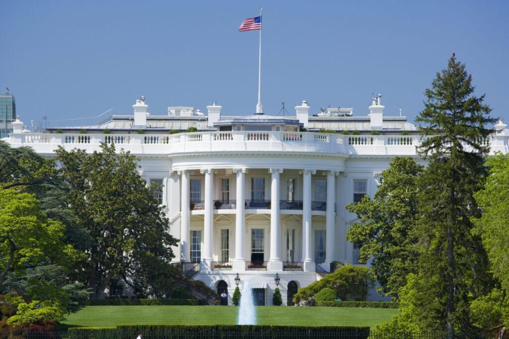 USA Washington DC the White House close-up