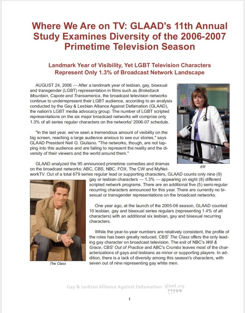 2006-07 Where We Are On TV Cover